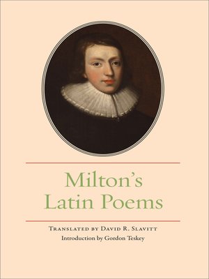 cover image of Milton's Latin Poems